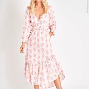 LoveShackFancy Firefly long sleeve Midi dress